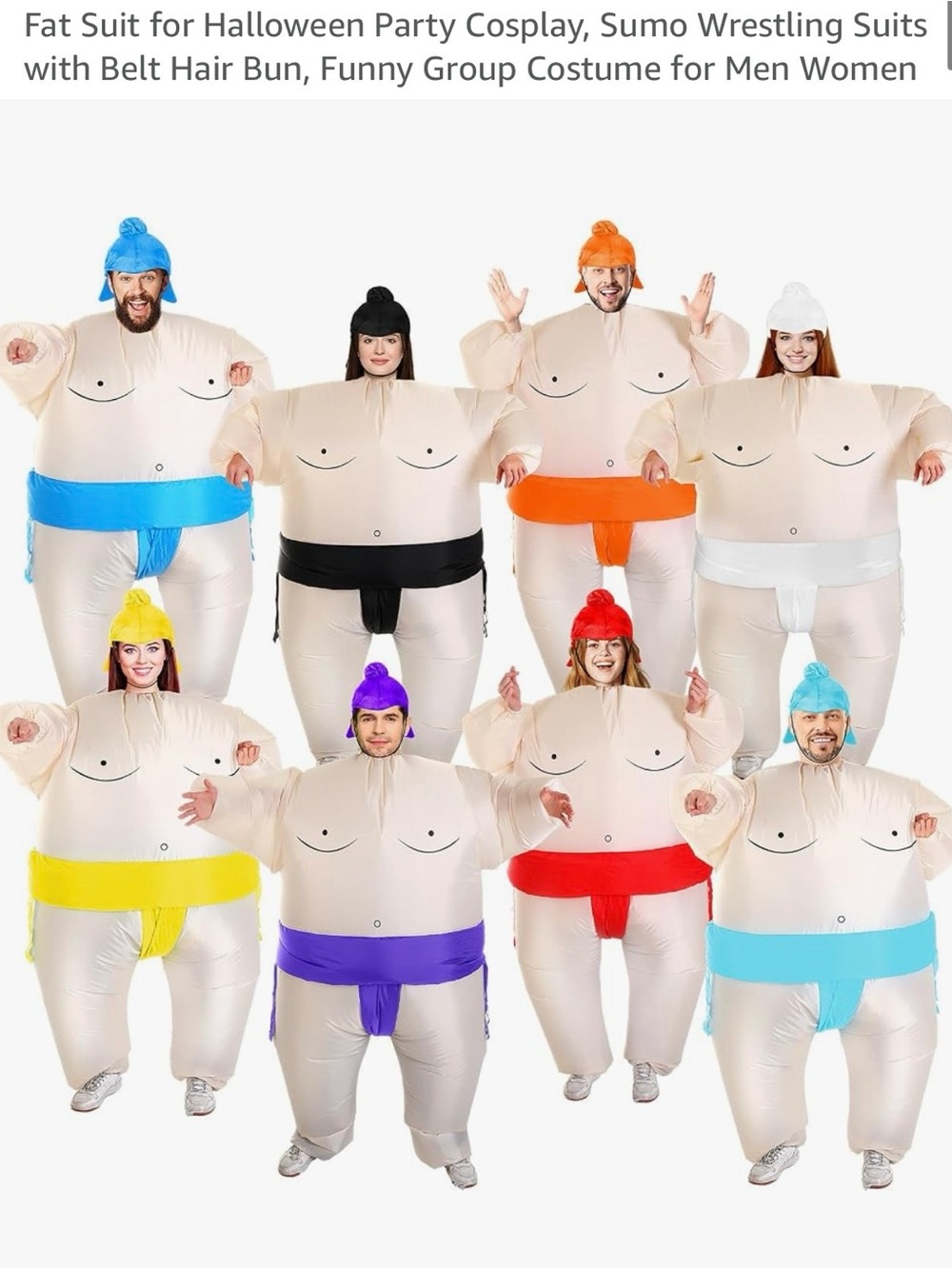 Inflatable Sumo Costume - Multiple Colors $25 each